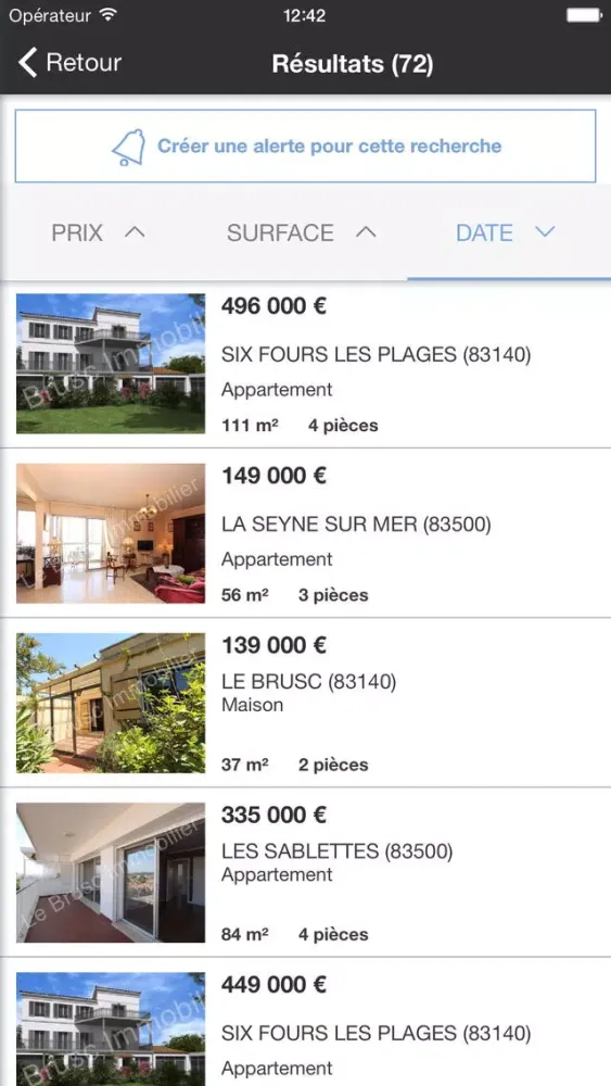 Tangkapan layar Le Brusc Immobilier