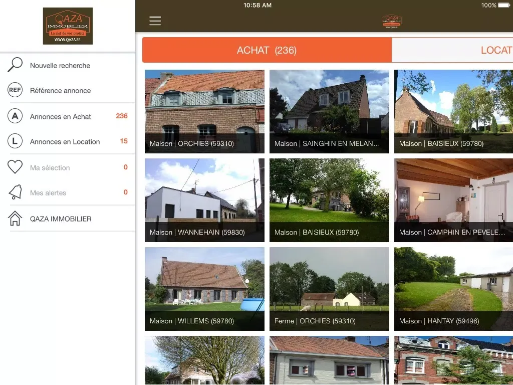 Screenshot di QAZA IMMOBILIER iPad 
