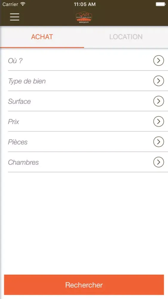 Screenshot di QAZA IMMOBILIER
