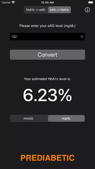 Скриншоты Hemoglobin A1C Calculator