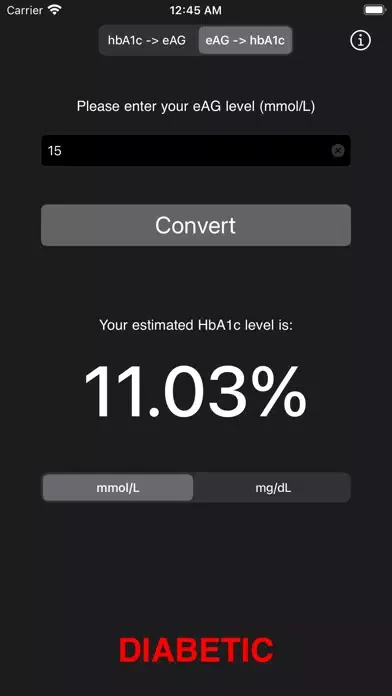 Скриншоты Hemoglobin A1C Calculator