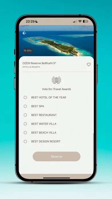 Capturas de pantalla de iTRAVEL Maldives