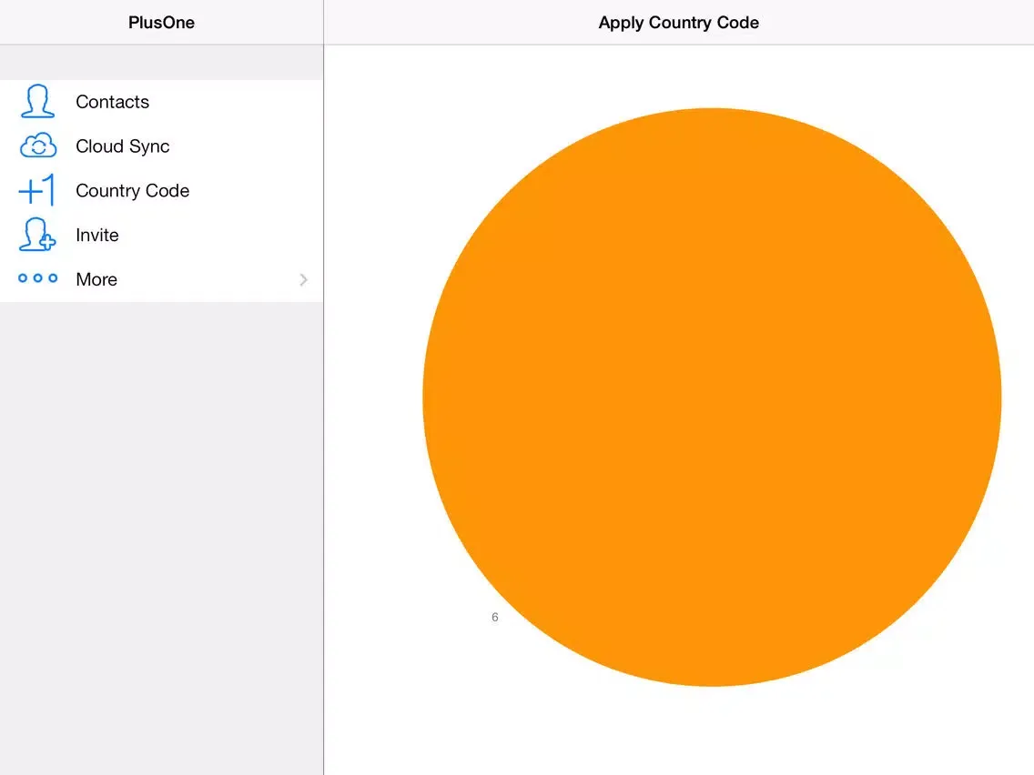 PlusOne - Country Code Address Book Converter iPad 應用截圖