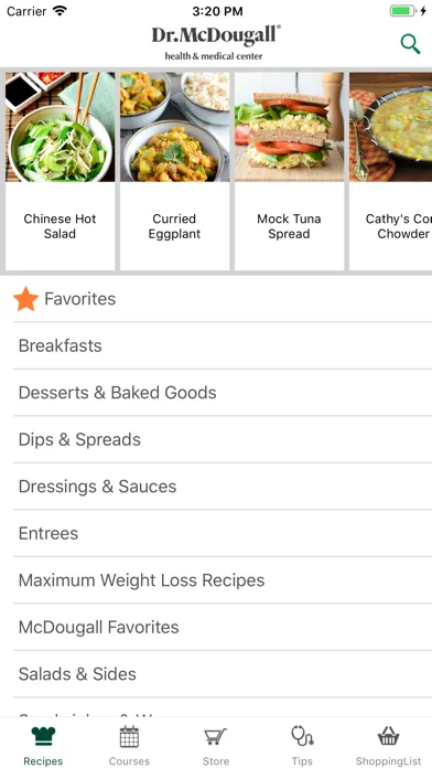 Dr. McDougall Mobile Cookbook 스크린샷