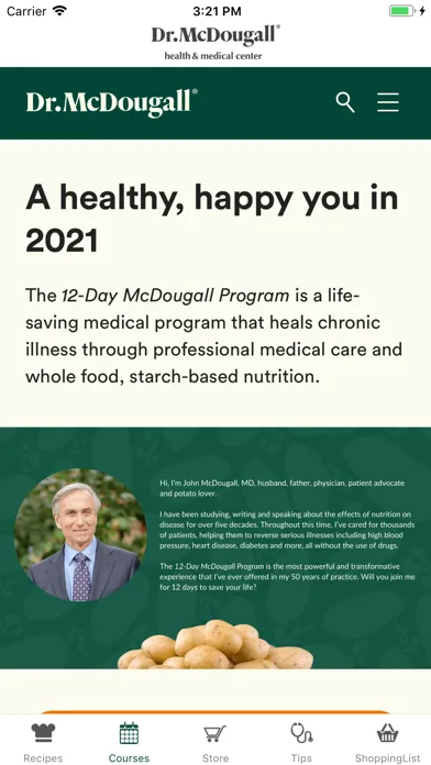 Dr. McDougall Mobile Cookbook 스크린샷