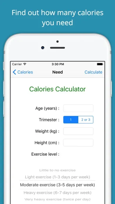 Capturas de tela do Healthy Nutrition Pregnancy