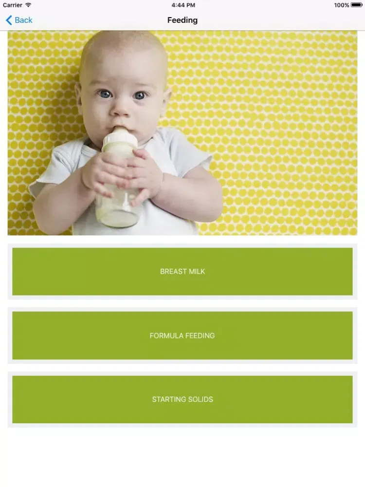 Capturas de pantalla de Healthy Nutrition Guide Babies Pro iPad 
