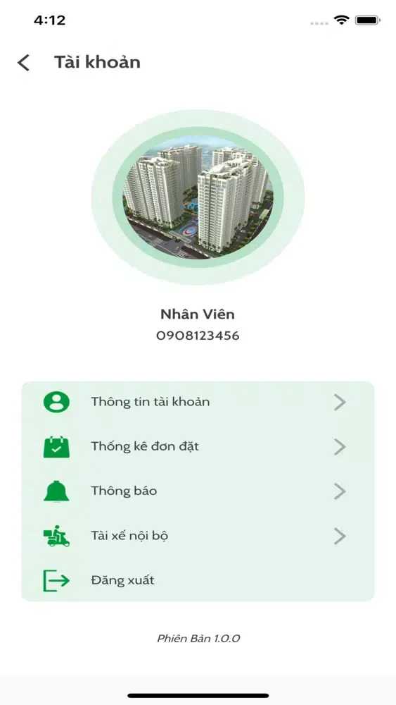 Ảnh chụp màn hình của ACA Merchant