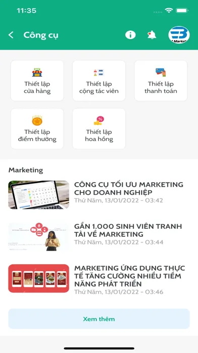 Miagri Quản lý سکرین شاٹس