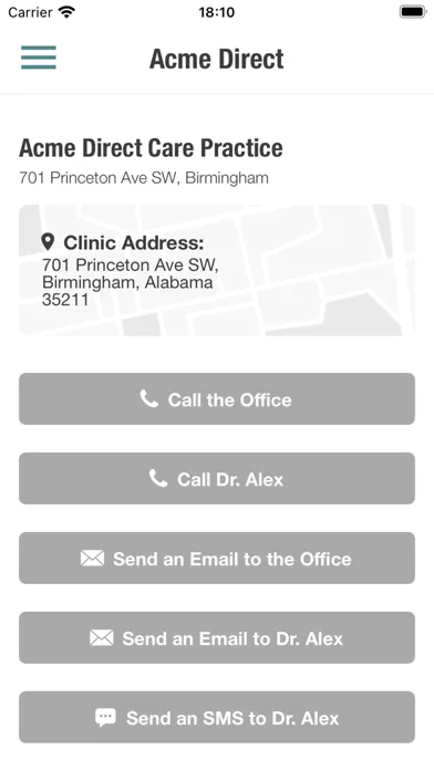Скриншоты Atlas.md Patient App