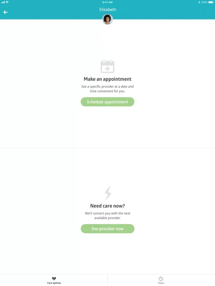 Capturas de pantalla de ezhealth Live iPad 