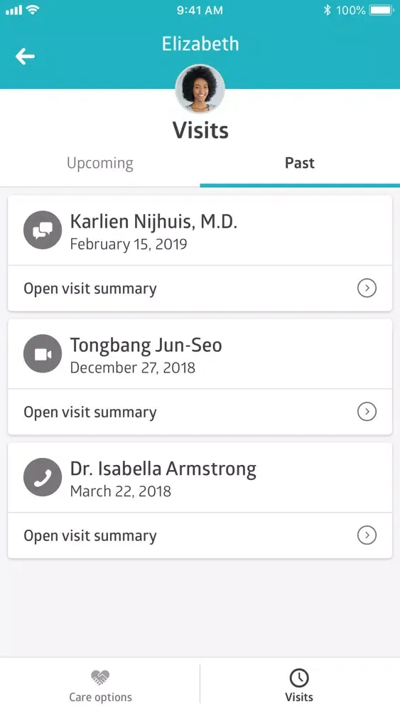 Capturas de pantalla de ezhealth Live