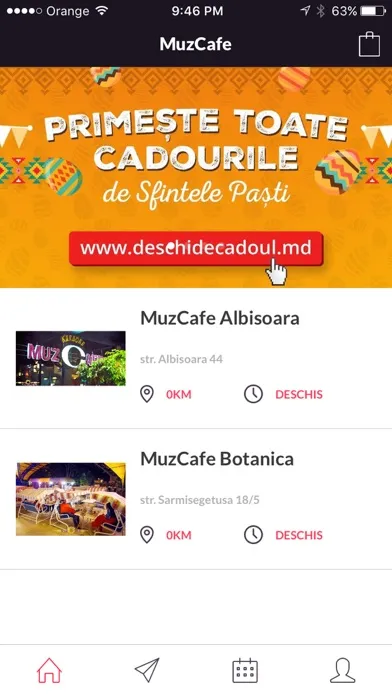 Capturas de tela do MuzCafe