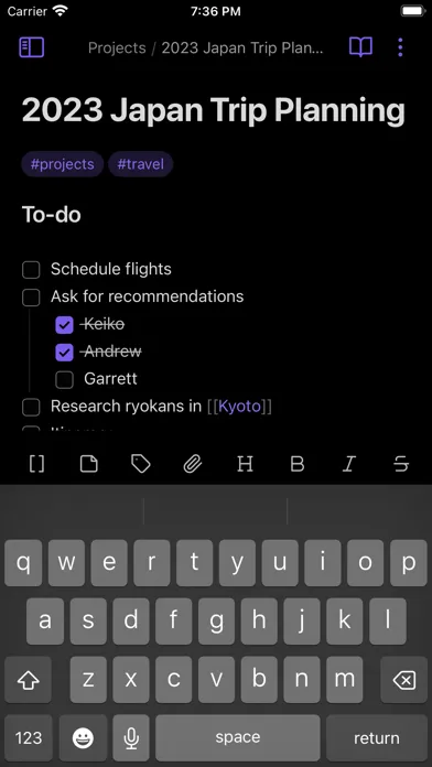 Capturas de pantalla de Obsidian - Connected Notes