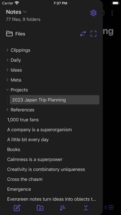 Capturas de pantalla de Obsidian - Connected Notes
