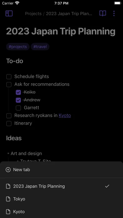 Capturas de pantalla de Obsidian - Connected Notes