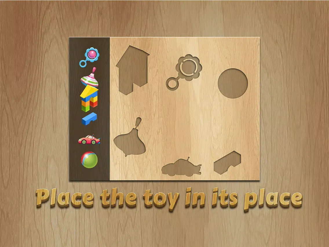 Wooden Puzzles - funny game for kids iPad  Screenshots