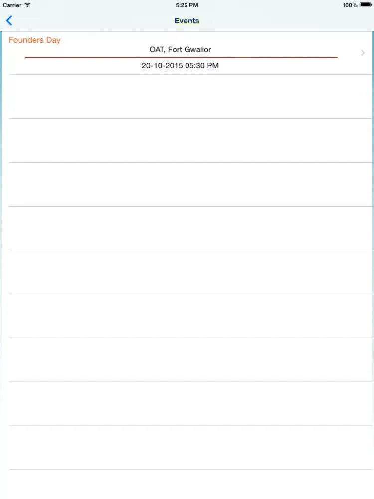 Ảnh chụp màn hình của CIRC of ICAI Directory iPad 