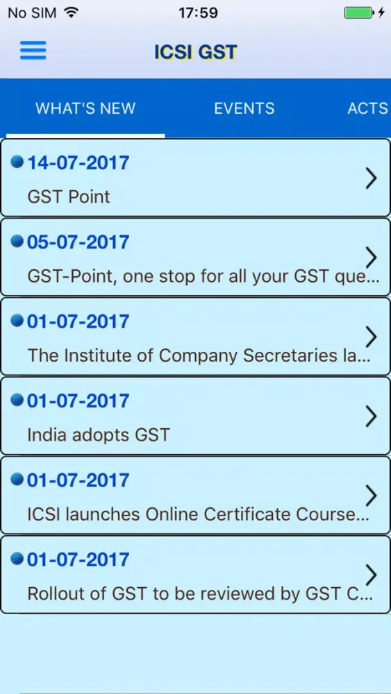 Zrzuty ekranu ICSI-GST