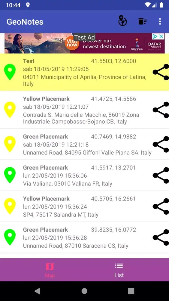 Geo Notes Screenshots
