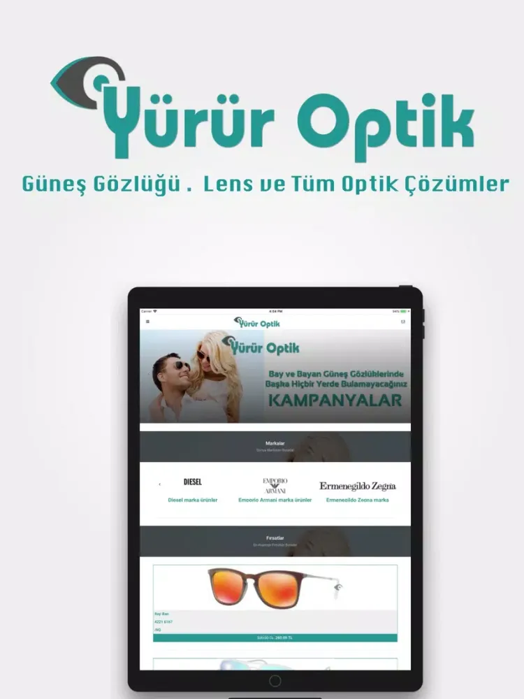 Yürür Optik iPad  Screenshots