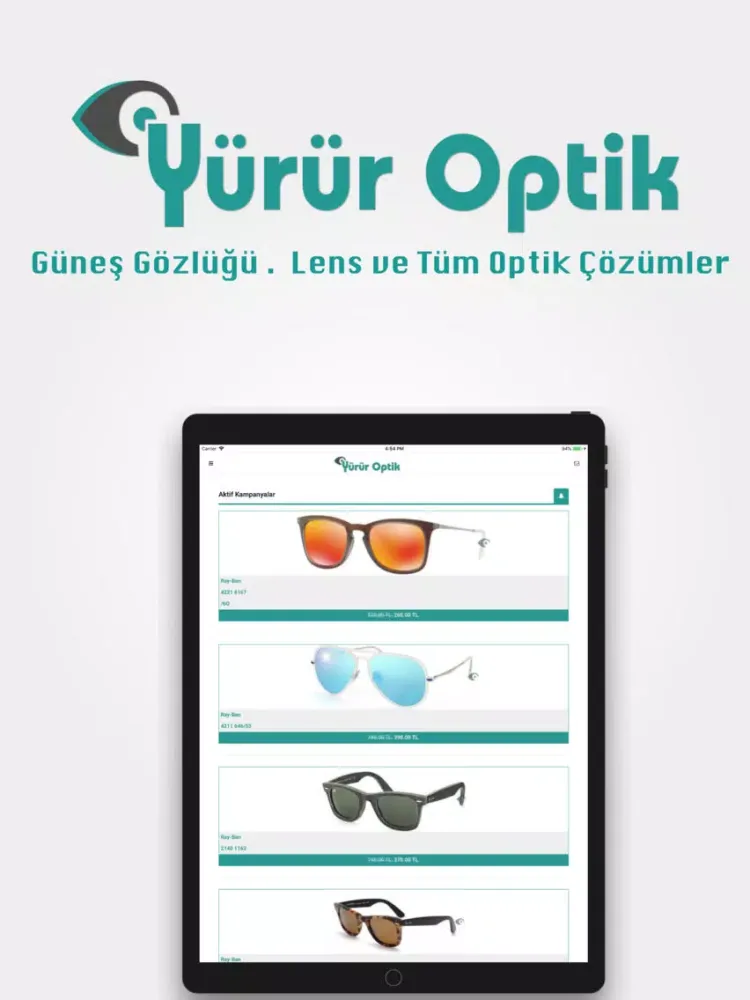 Yürür Optik iPad  Screenshots