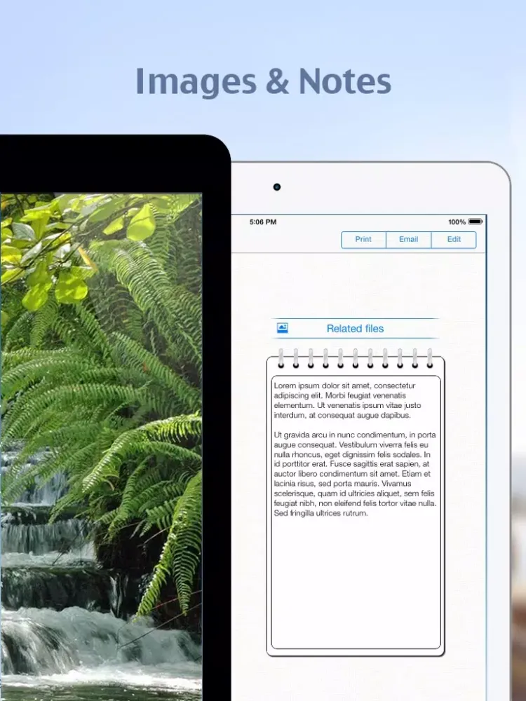 Capturas de tela do iKeepDocs Lite iPad 
