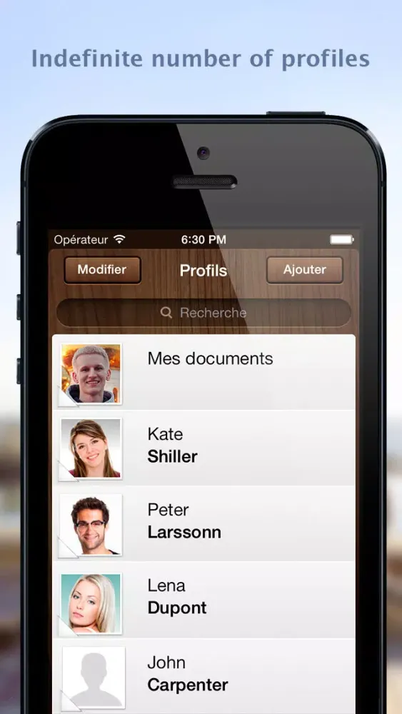 Capturas de tela do iKeepDocs Lite