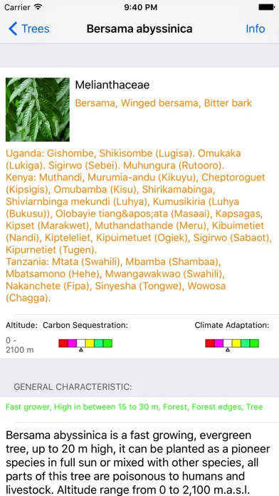 Capturas de pantalla de Useful Trees of East Africa