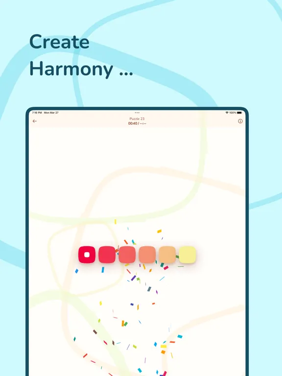Tangkapan skrin iro‿iro: Relaxing Color Puzzle iPad 