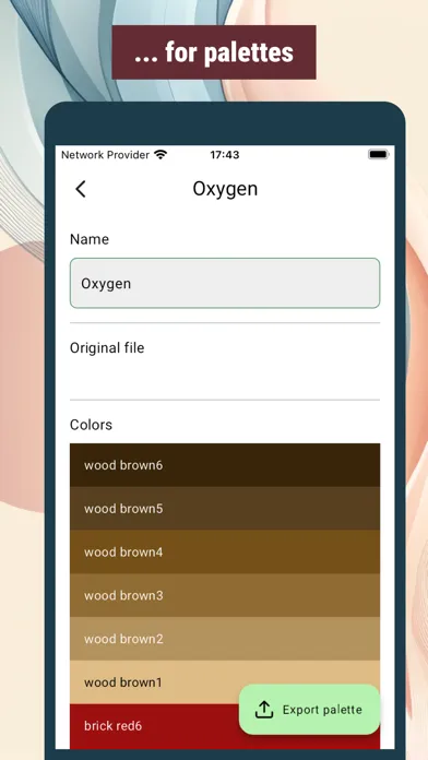 Tangkapan layar Universal Palette Converter