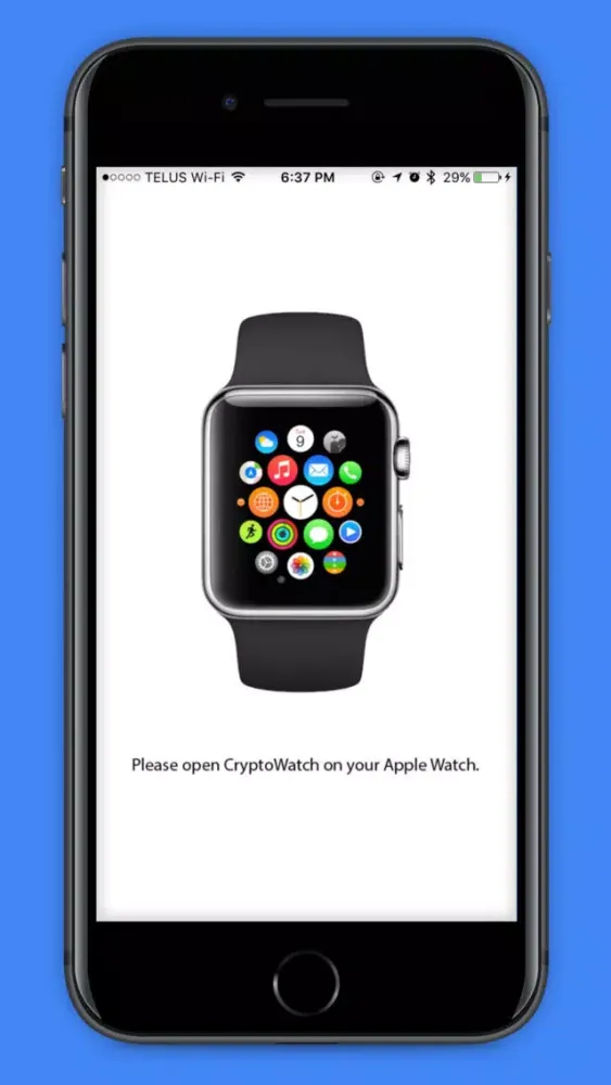 Capturas de tela do CryptoWatch