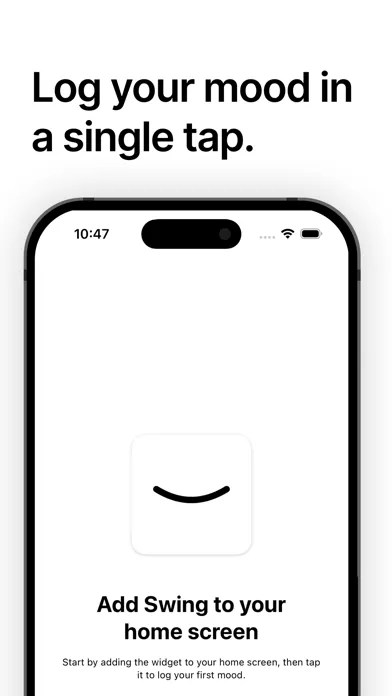 Swing — Mood tracking widget应用截图