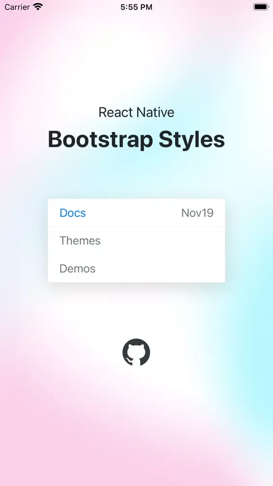 ภาพหน้าจอของ React Native Bootstrap Styles