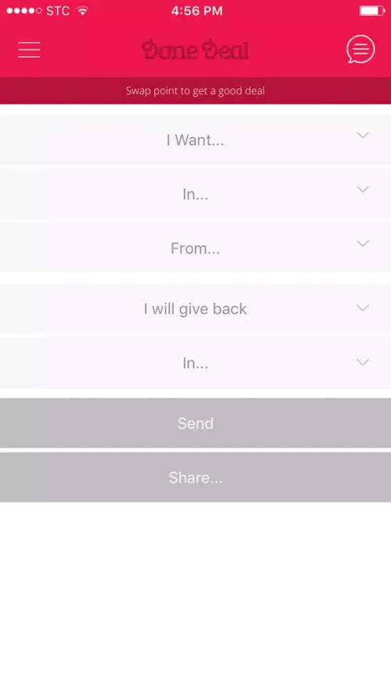 Ảnh chụp màn hình của Done Deal Me - Swap points