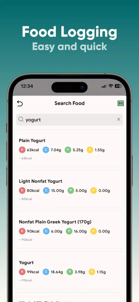 Capturas de tela do Calorie Counter - CalorieKit