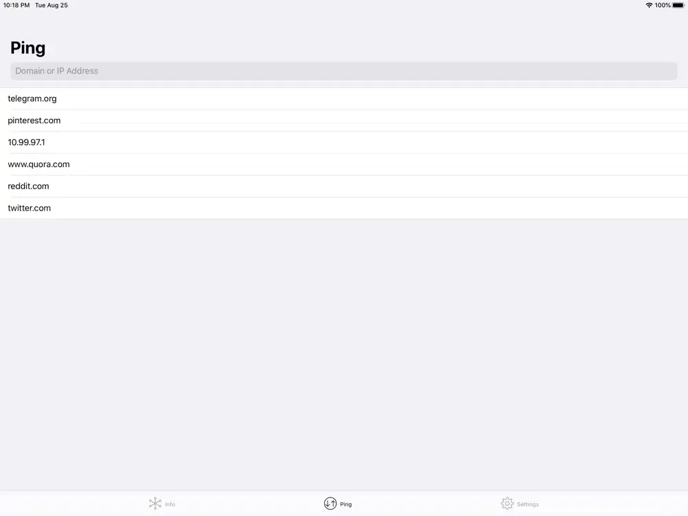Скриншоты Scoptor - Network Tools iPad 