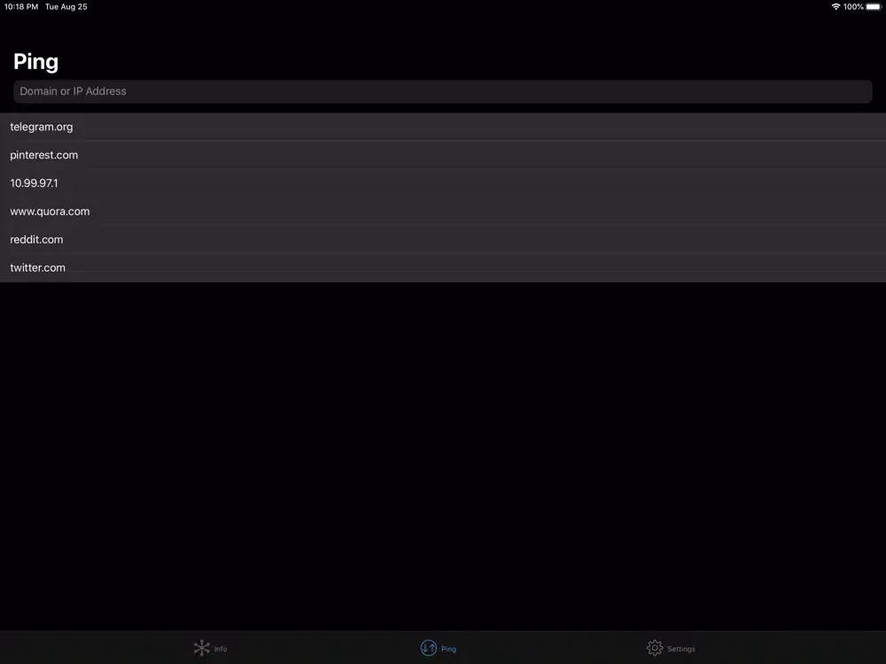 Скриншоты Scoptor - Network Tools iPad 