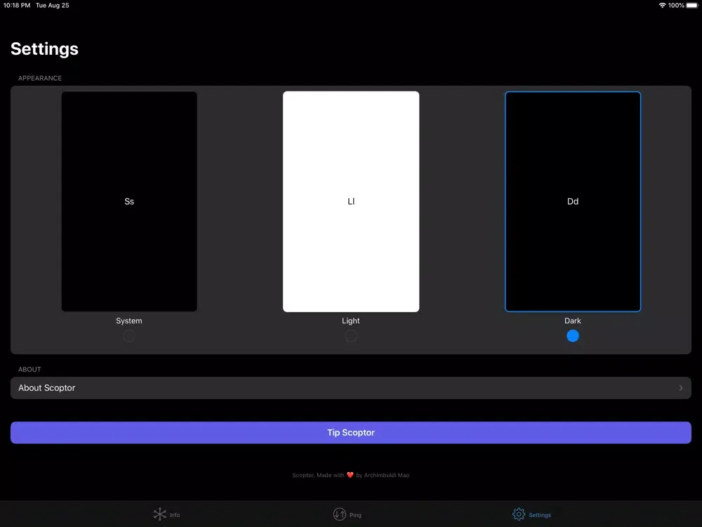 Скриншоты Scoptor - Network Tools iPad 