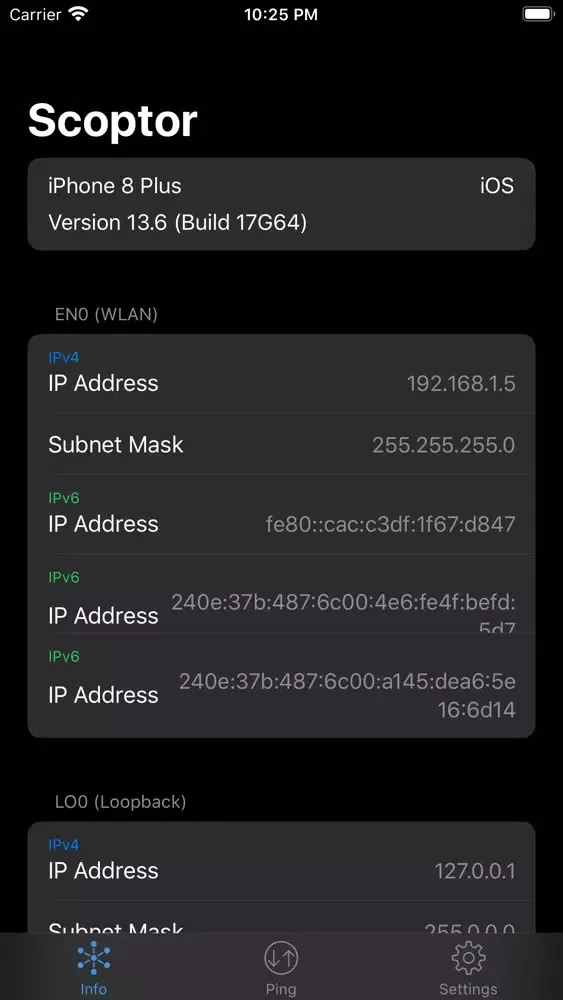 Скриншоты Scoptor - Network Tools