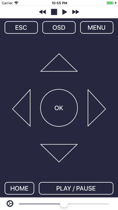 Tangkapan skrin Plex & Kodi (XBMC) remote