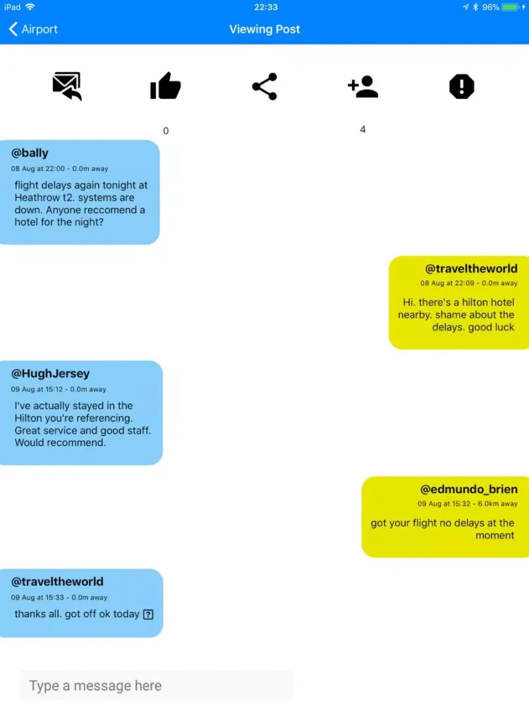 Capturas de pantalla de BLABR Messenger Chat App iPad 