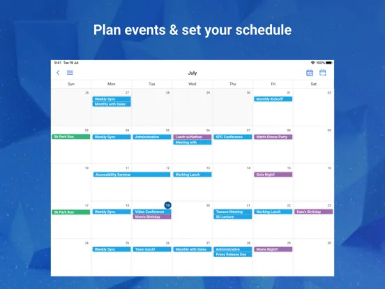 Скриншоты Blue Mail - Email | Calendar iPad 