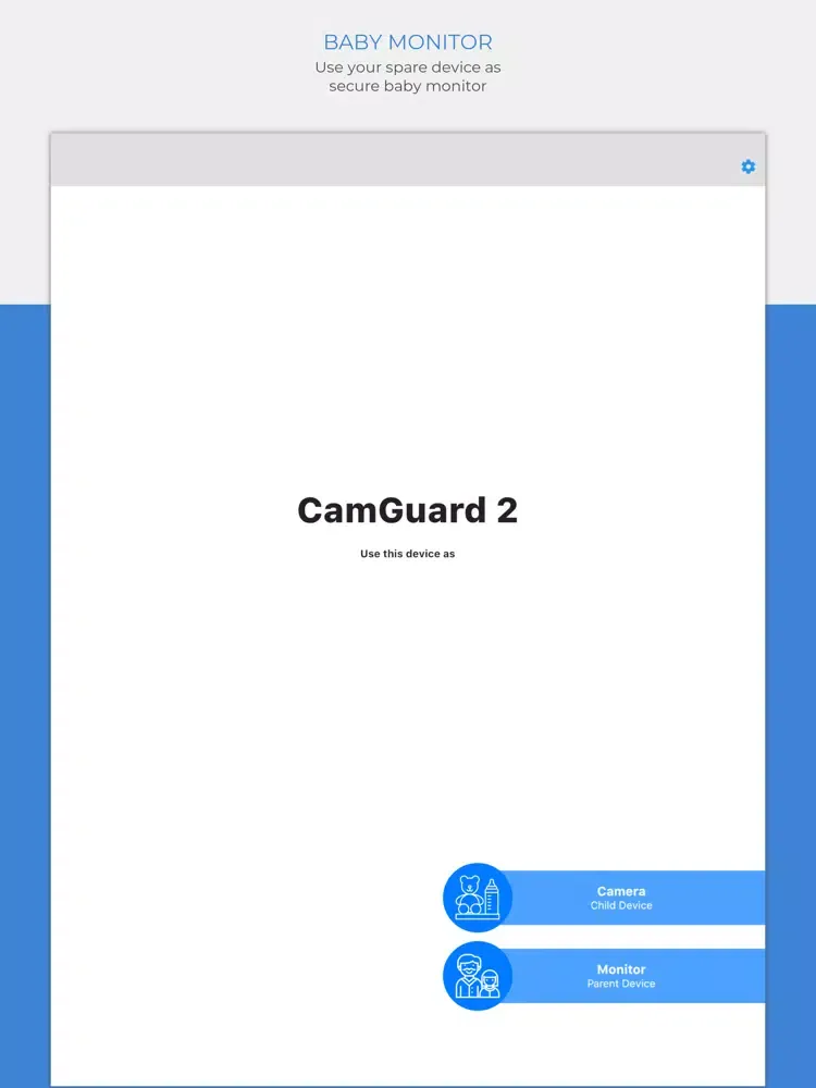 Capturas de tela do CamGuard Secure Baby Monitor iPad 