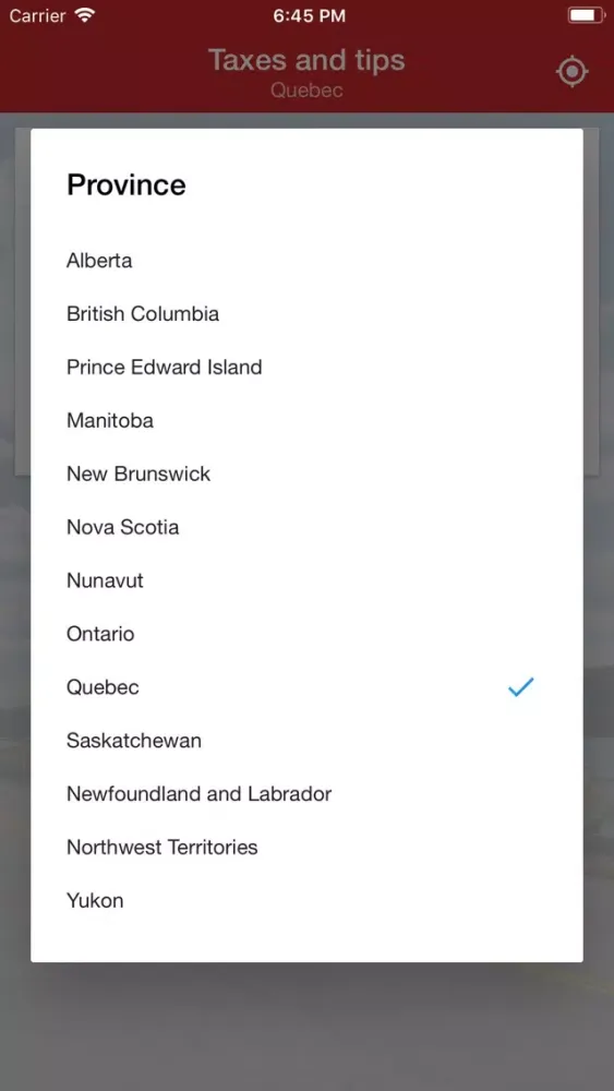 Capturas de pantalla de Taxes and tips in Canada