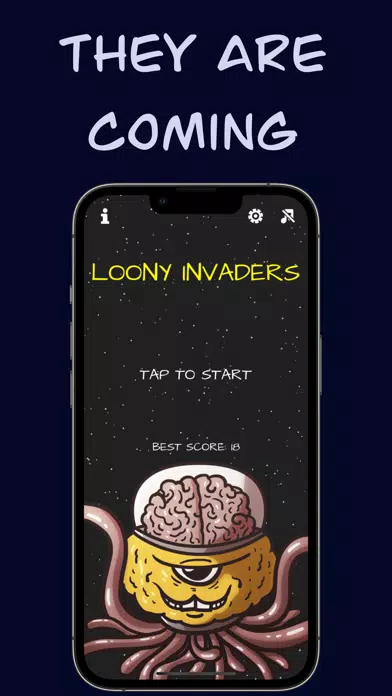 Tangkapan skrin Loony Invaders