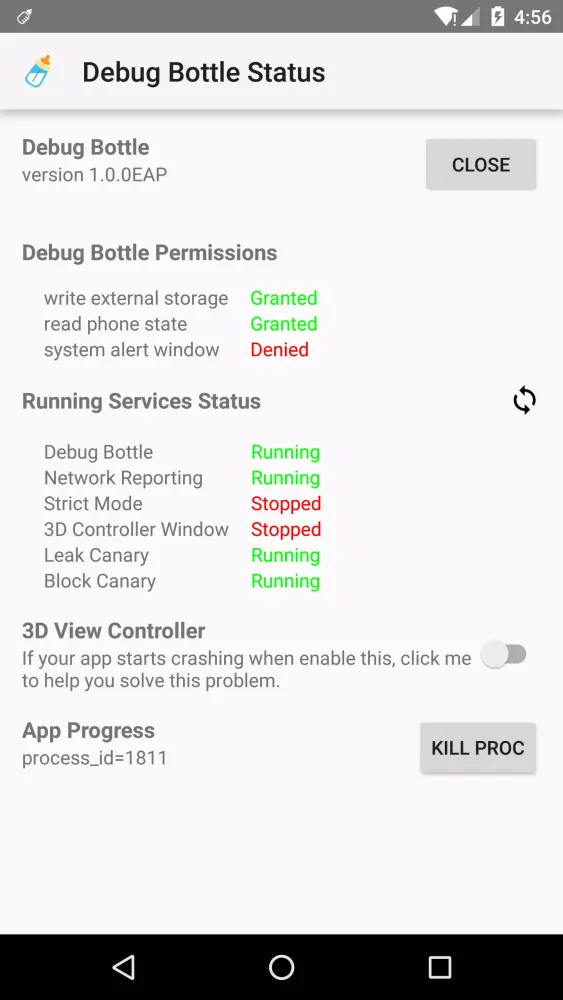 تصاویر Debug Bottle Demo