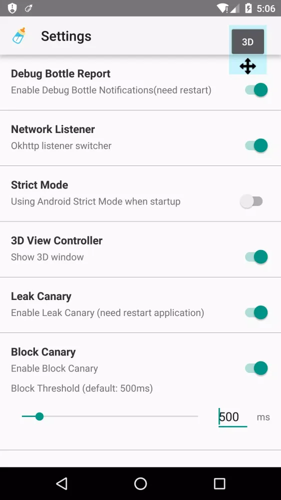 تصاویر Debug Bottle Demo