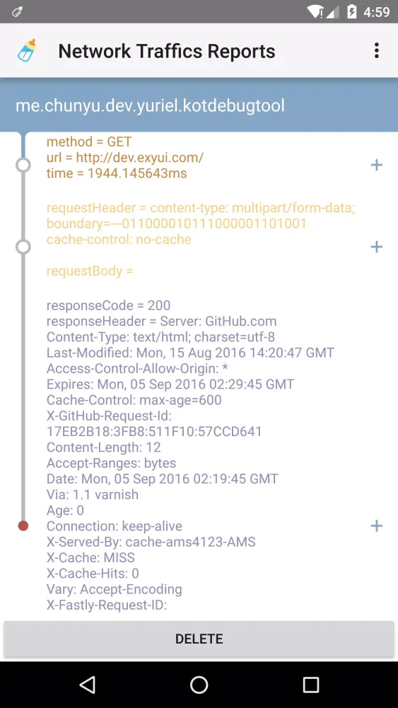 تصاویر Debug Bottle Demo