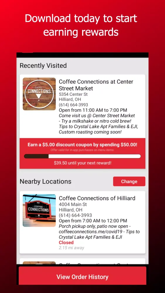 Coffee Connections স্ক্রিনশট
